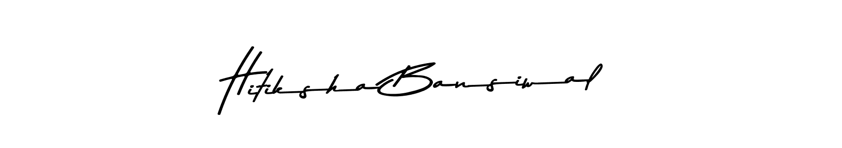 Check out images of Autograph of Hitiksha Bansiwal name. Actor Hitiksha Bansiwal Signature Style. Asem Kandis PERSONAL USE is a professional sign style online. Hitiksha Bansiwal signature style 9 images and pictures png