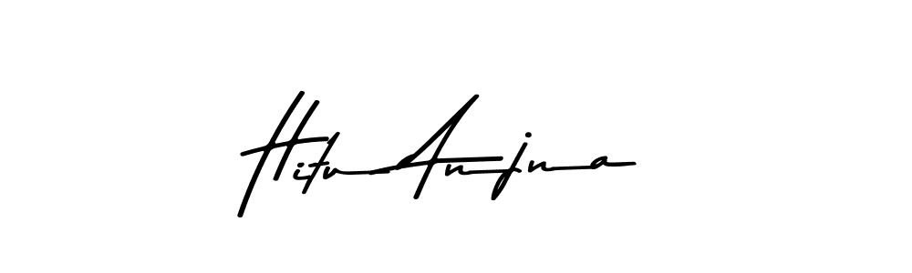 Make a beautiful signature design for name Hitu Anjna. With this signature (Asem Kandis PERSONAL USE) style, you can create a handwritten signature for free. Hitu Anjna signature style 9 images and pictures png