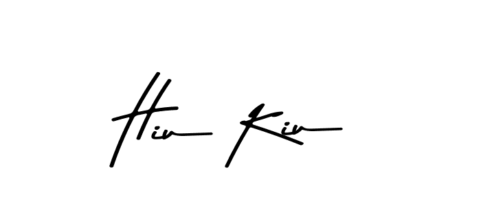 Use a signature maker to create a handwritten signature online. With this signature software, you can design (Asem Kandis PERSONAL USE) your own signature for name Hiu Kiu. Hiu Kiu signature style 9 images and pictures png