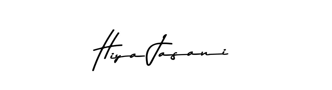 Design your own signature with our free online signature maker. With this signature software, you can create a handwritten (Asem Kandis PERSONAL USE) signature for name Hiya Jasani. Hiya Jasani signature style 9 images and pictures png