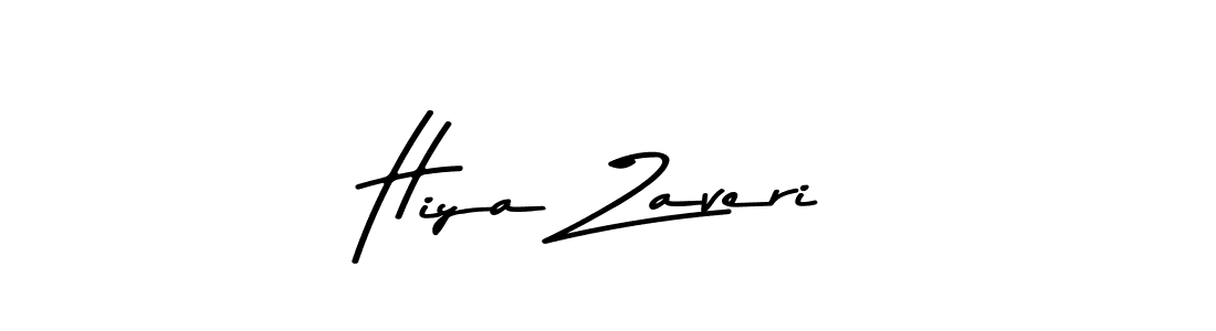 Make a beautiful signature design for name Hiya Zaveri. With this signature (Asem Kandis PERSONAL USE) style, you can create a handwritten signature for free. Hiya Zaveri signature style 9 images and pictures png