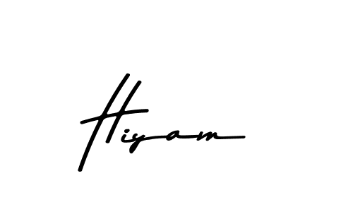 Create a beautiful signature design for name Hiyam. With this signature (Asem Kandis PERSONAL USE) fonts, you can make a handwritten signature for free. Hiyam signature style 9 images and pictures png