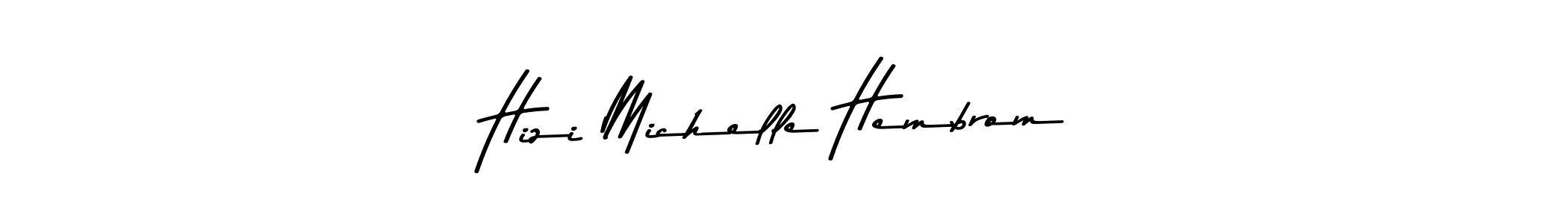 Also You can easily find your signature by using the search form. We will create Hizi Michelle Hembrom name handwritten signature images for you free of cost using Asem Kandis PERSONAL USE sign style. Hizi Michelle Hembrom signature style 9 images and pictures png