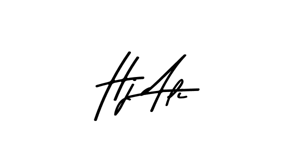Design your own signature with our free online signature maker. With this signature software, you can create a handwritten (Asem Kandis PERSONAL USE) signature for name Hj Ali. Hj Ali signature style 9 images and pictures png