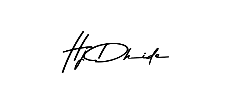 How to make Hj Dhide signature? Asem Kandis PERSONAL USE is a professional autograph style. Create handwritten signature for Hj Dhide name. Hj Dhide signature style 9 images and pictures png