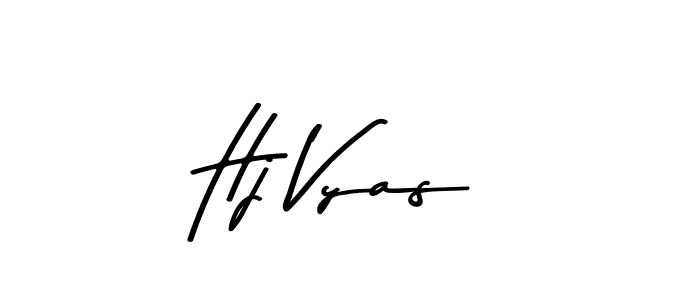 How to make Hj Vyas signature? Asem Kandis PERSONAL USE is a professional autograph style. Create handwritten signature for Hj Vyas name. Hj Vyas signature style 9 images and pictures png