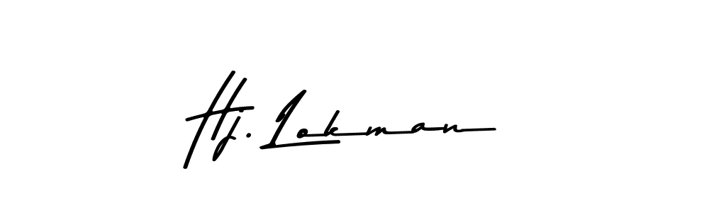 Make a beautiful signature design for name Hj. Lokman. Use this online signature maker to create a handwritten signature for free. Hj. Lokman signature style 9 images and pictures png