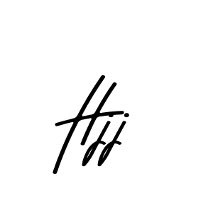 Design your own signature with our free online signature maker. With this signature software, you can create a handwritten (Asem Kandis PERSONAL USE) signature for name Hjj. Hjj signature style 9 images and pictures png