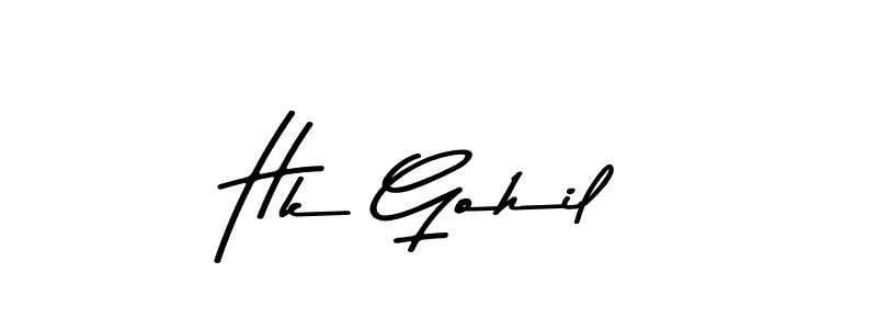 You can use this online signature creator to create a handwritten signature for the name Hk Gohil. This is the best online autograph maker. Hk Gohil signature style 9 images and pictures png