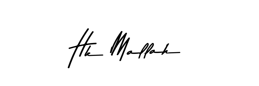 Make a beautiful signature design for name Hk Mallah. With this signature (Asem Kandis PERSONAL USE) style, you can create a handwritten signature for free. Hk Mallah signature style 9 images and pictures png