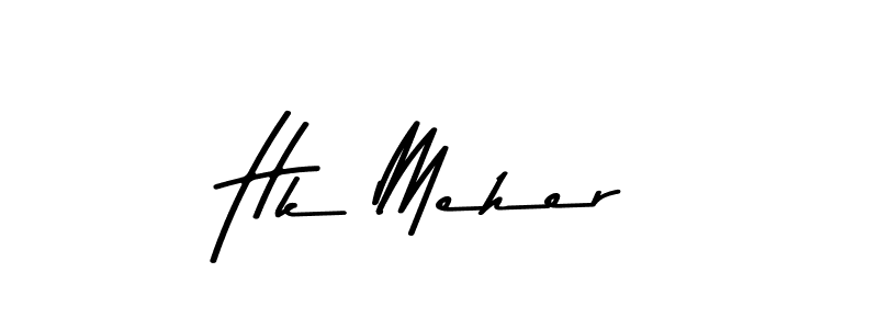 The best way (Asem Kandis PERSONAL USE) to make a short signature is to pick only two or three words in your name. The name Hk Meher include a total of six letters. For converting this name. Hk Meher signature style 9 images and pictures png