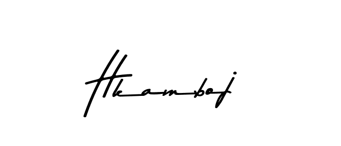 You should practise on your own different ways (Asem Kandis PERSONAL USE) to write your name (Hkamboj) in signature. don't let someone else do it for you. Hkamboj signature style 9 images and pictures png