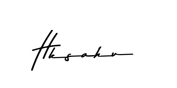 Make a beautiful signature design for name Hksahu. With this signature (Asem Kandis PERSONAL USE) style, you can create a handwritten signature for free. Hksahu signature style 9 images and pictures png
