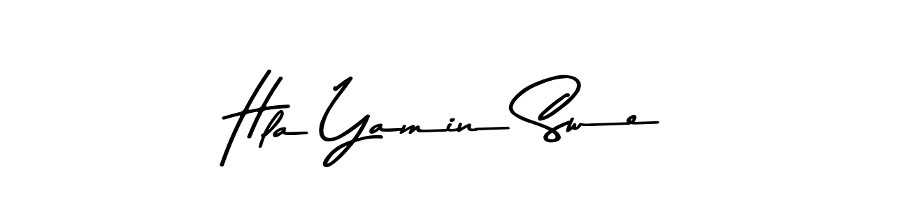 The best way (Asem Kandis PERSONAL USE) to make a short signature is to pick only two or three words in your name. The name Hla Yamin Swe include a total of six letters. For converting this name. Hla Yamin Swe signature style 9 images and pictures png