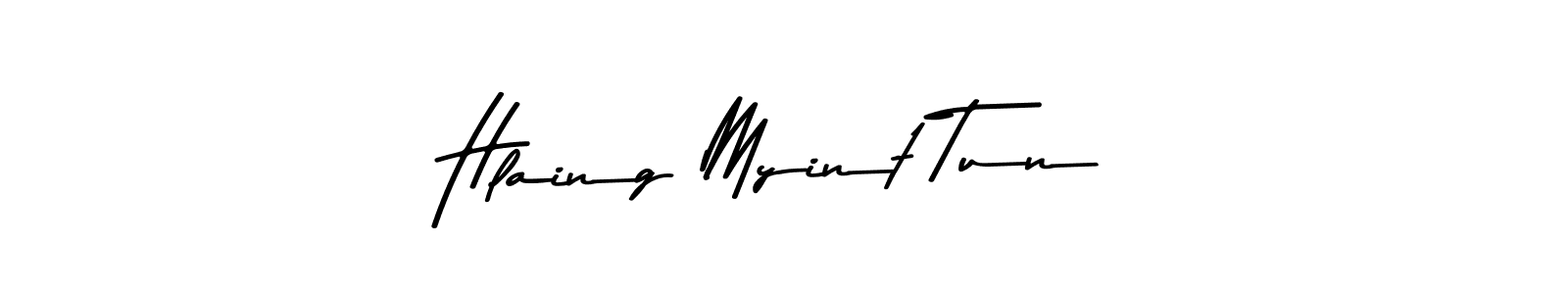 Here are the top 10 professional signature styles for the name Hlaing Myint Tun. These are the best autograph styles you can use for your name. Hlaing Myint Tun signature style 9 images and pictures png
