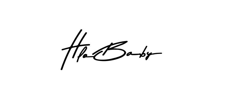 Create a beautiful signature design for name Hlo Baby. With this signature (Asem Kandis PERSONAL USE) fonts, you can make a handwritten signature for free. Hlo Baby signature style 9 images and pictures png