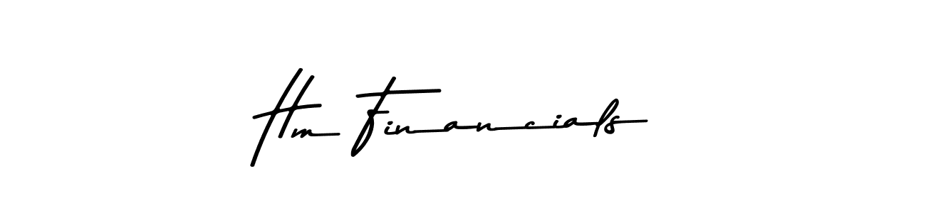 How to Draw Hm Financials signature style? Asem Kandis PERSONAL USE is a latest design signature styles for name Hm Financials. Hm Financials signature style 9 images and pictures png