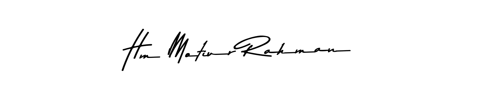 Use a signature maker to create a handwritten signature online. With this signature software, you can design (Asem Kandis PERSONAL USE) your own signature for name Hm Motiur Rahman. Hm Motiur Rahman signature style 9 images and pictures png