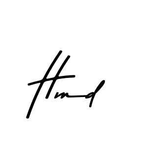 Make a beautiful signature design for name Hmd. With this signature (Asem Kandis PERSONAL USE) style, you can create a handwritten signature for free. Hmd signature style 9 images and pictures png