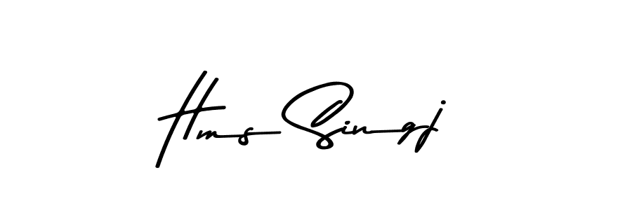Make a beautiful signature design for name Hms Singj. With this signature (Asem Kandis PERSONAL USE) style, you can create a handwritten signature for free. Hms Singj signature style 9 images and pictures png