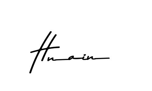 Make a beautiful signature design for name Hnain. With this signature (Asem Kandis PERSONAL USE) style, you can create a handwritten signature for free. Hnain signature style 9 images and pictures png