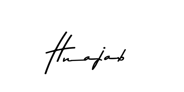 Make a beautiful signature design for name Hnajab. With this signature (Asem Kandis PERSONAL USE) style, you can create a handwritten signature for free. Hnajab signature style 9 images and pictures png