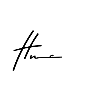 Make a beautiful signature design for name Hnc. With this signature (Asem Kandis PERSONAL USE) style, you can create a handwritten signature for free. Hnc signature style 9 images and pictures png