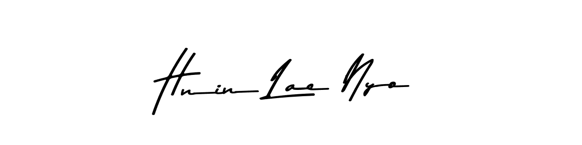 Design your own signature with our free online signature maker. With this signature software, you can create a handwritten (Asem Kandis PERSONAL USE) signature for name Hnin Lae Nyo. Hnin Lae Nyo signature style 9 images and pictures png