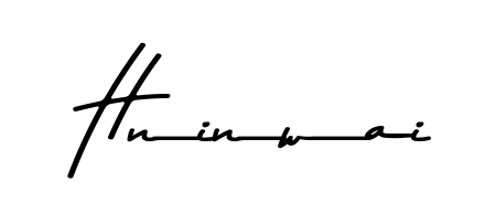 The Asem Kandis PERSONAL USE typeface gives name Hninwai a refined look. Suitable for certificates, diplomas, and official verification. Hninwai signature style 9 images and pictures png