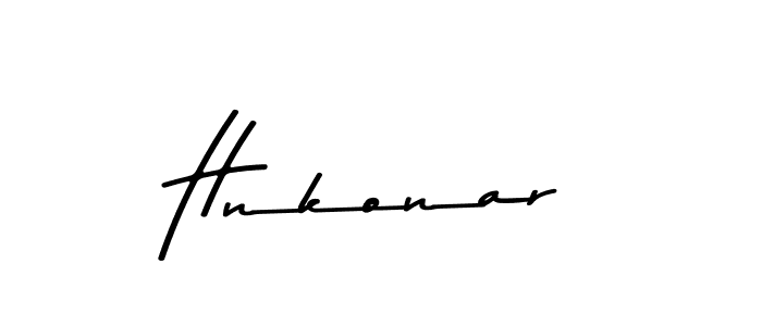 Create a beautiful signature design for name Hnkonar. With this signature (Asem Kandis PERSONAL USE) fonts, you can make a handwritten signature for free. Hnkonar signature style 9 images and pictures png