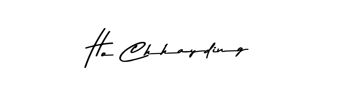 Use a signature maker to create a handwritten signature online. With this signature software, you can design (Asem Kandis PERSONAL USE) your own signature for name Ho Chhayding. Ho Chhayding signature style 9 images and pictures png