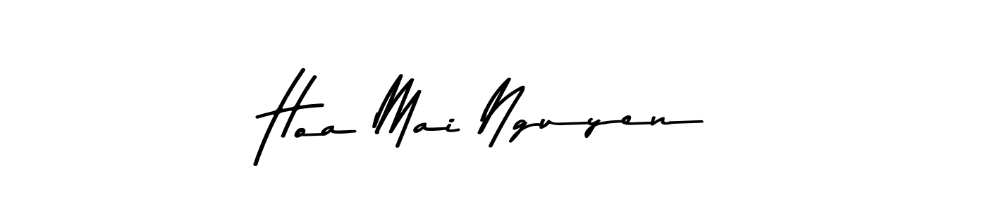 How to make Hoa Mai Nguyen signature? Asem Kandis PERSONAL USE is a professional autograph style. Create handwritten signature for Hoa Mai Nguyen name. Hoa Mai Nguyen signature style 9 images and pictures png