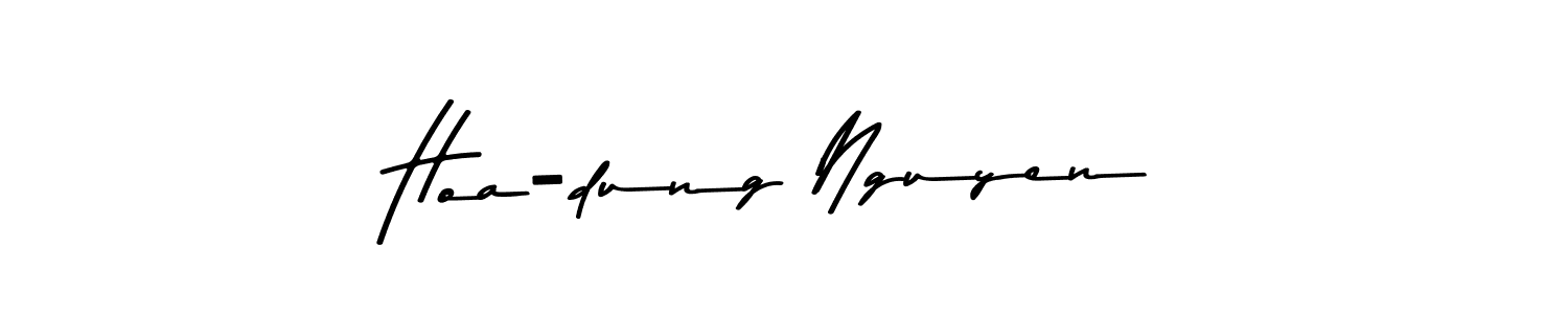 You should practise on your own different ways (Asem Kandis PERSONAL USE) to write your name (Hoa-dung Nguyen) in signature. don't let someone else do it for you. Hoa-dung Nguyen signature style 9 images and pictures png