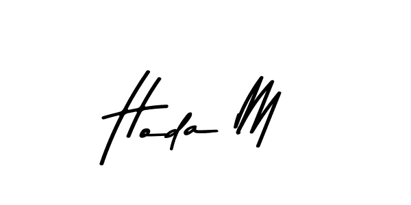 Hoda M stylish signature style. Best Handwritten Sign (Asem Kandis PERSONAL USE) for my name. Handwritten Signature Collection Ideas for my name Hoda M. Hoda M signature style 9 images and pictures png