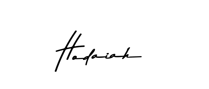 How to make Hodaiah name signature. Use Asem Kandis PERSONAL USE style for creating short signs online. This is the latest handwritten sign. Hodaiah signature style 9 images and pictures png