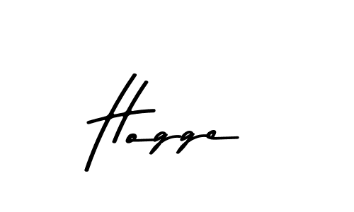 Create a beautiful signature design for name Hogge. With this signature (Asem Kandis PERSONAL USE) fonts, you can make a handwritten signature for free. Hogge signature style 9 images and pictures png