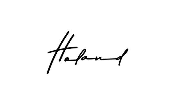 How to make Holand name signature. Use Asem Kandis PERSONAL USE style for creating short signs online. This is the latest handwritten sign. Holand signature style 9 images and pictures png