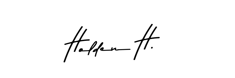 This is the best signature style for the Holden H. name. Also you like these signature font (Asem Kandis PERSONAL USE). Mix name signature. Holden H. signature style 9 images and pictures png
