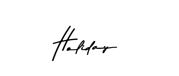 How to make Holiday signature? Asem Kandis PERSONAL USE is a professional autograph style. Create handwritten signature for Holiday name. Holiday signature style 9 images and pictures png