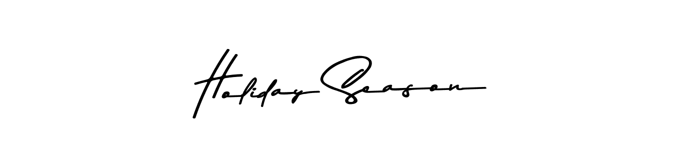 Make a beautiful signature design for name Holiday Season. With this signature (Asem Kandis PERSONAL USE) style, you can create a handwritten signature for free. Holiday Season signature style 9 images and pictures png