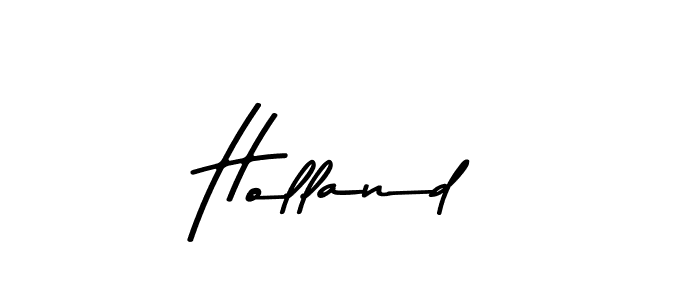 This is the best signature style for the Holland name. Also you like these signature font (Asem Kandis PERSONAL USE). Mix name signature. Holland signature style 9 images and pictures png