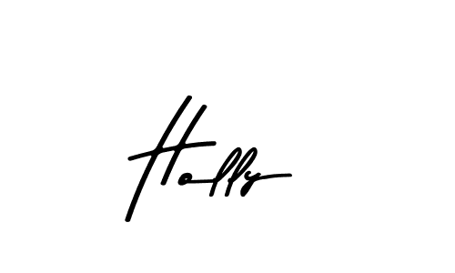How to make Holly name signature. Use Asem Kandis PERSONAL USE style for creating short signs online. This is the latest handwritten sign. Holly signature style 9 images and pictures png