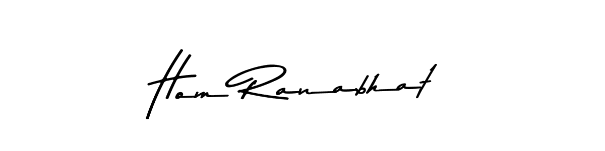 The best way (Asem Kandis PERSONAL USE) to make a short signature is to pick only two or three words in your name. The name Hom Ranabhat include a total of six letters. For converting this name. Hom Ranabhat signature style 9 images and pictures png