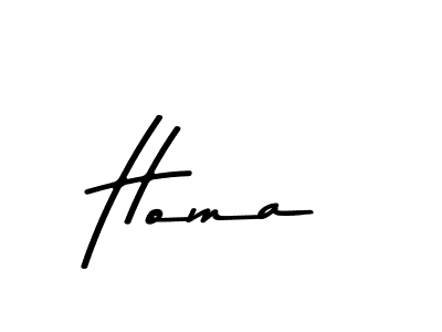 Use a signature maker to create a handwritten signature online. With this signature software, you can design (Asem Kandis PERSONAL USE) your own signature for name Homa. Homa signature style 9 images and pictures png