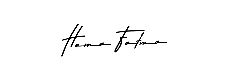 Make a beautiful signature design for name Homa Fatma. Use this online signature maker to create a handwritten signature for free. Homa Fatma signature style 9 images and pictures png