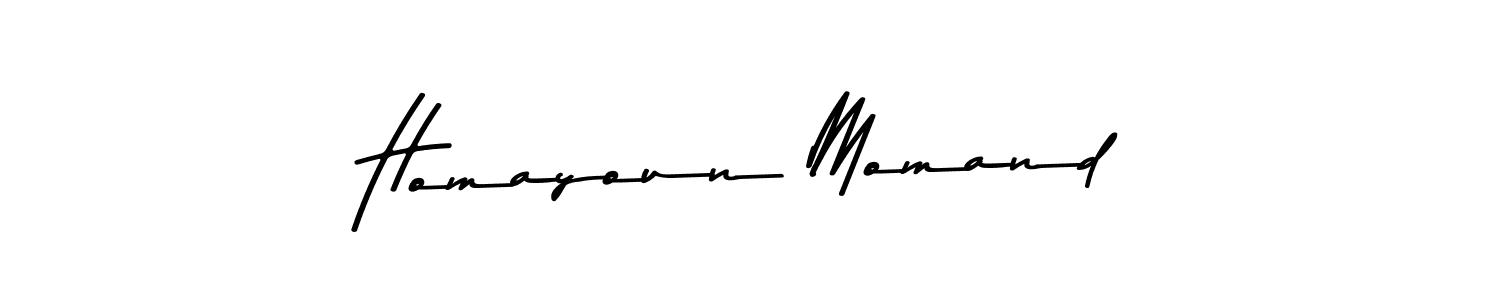Design your own signature with our free online signature maker. With this signature software, you can create a handwritten (Asem Kandis PERSONAL USE) signature for name Homayoun Momand. Homayoun Momand signature style 9 images and pictures png