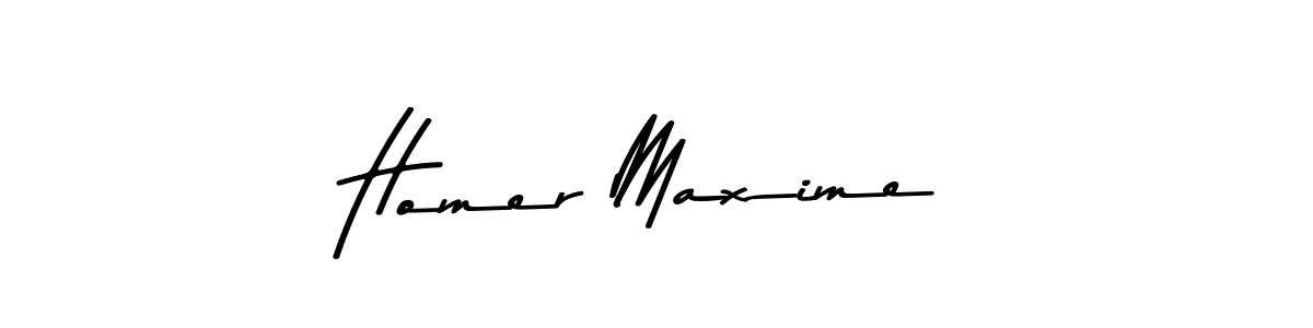 This is the best signature style for the Homer Maxime name. Also you like these signature font (Asem Kandis PERSONAL USE). Mix name signature. Homer Maxime signature style 9 images and pictures png