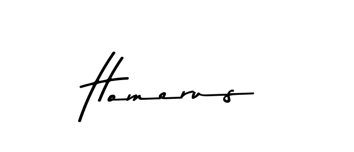 Homerus stylish signature style. Best Handwritten Sign (Asem Kandis PERSONAL USE) for my name. Handwritten Signature Collection Ideas for my name Homerus. Homerus signature style 9 images and pictures png