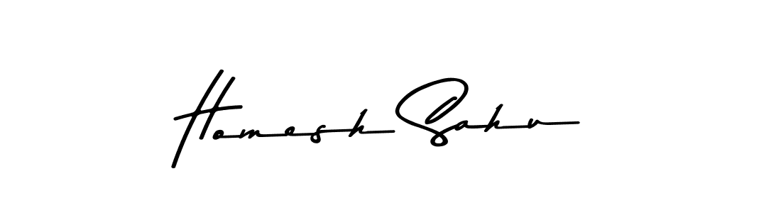 Use a signature maker to create a handwritten signature online. With this signature software, you can design (Asem Kandis PERSONAL USE) your own signature for name Homesh Sahu. Homesh Sahu signature style 9 images and pictures png