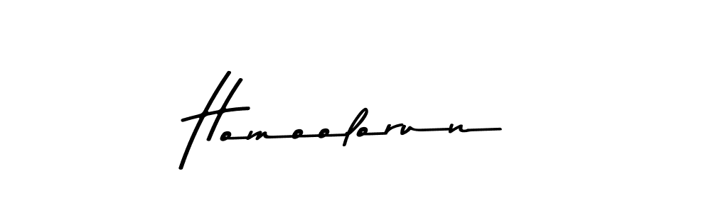 Use a signature maker to create a handwritten signature online. With this signature software, you can design (Asem Kandis PERSONAL USE) your own signature for name Homoolorun. Homoolorun signature style 9 images and pictures png